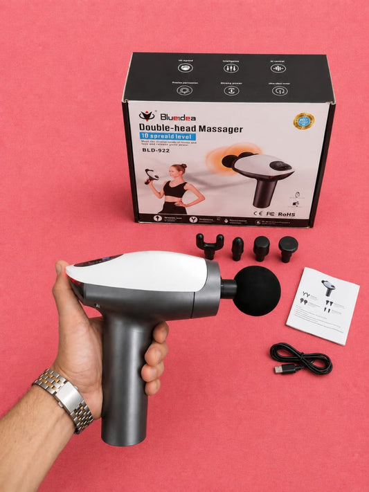 جهاز مساج وتدليك الجسم ذو الرأس المزدوج من بلو ايديا (Blueidea Double-head Massager )