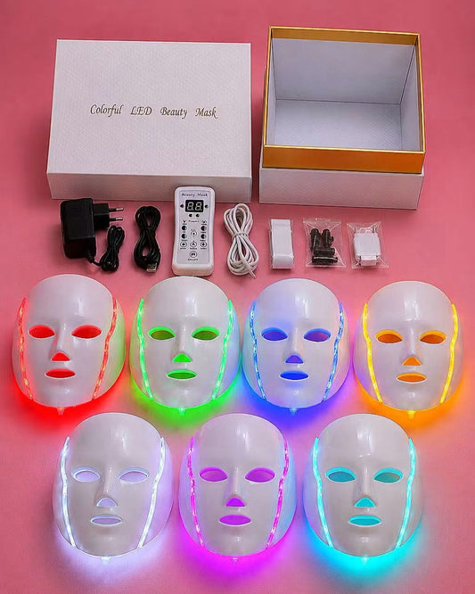 قناع الوجه الضوئي الذكي لعلاج عيوب البشرة (Colorful LED Beauty Mask)