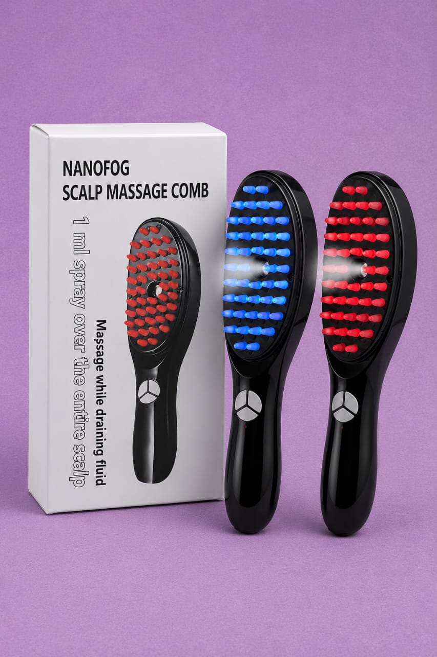 عرض مجموعة العناية بالشعر المتكاملة (3 في 1) (NANOFOG SCALPMASSAGE COMB)