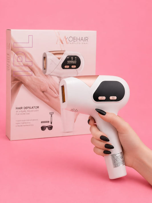 جهاز إزالة الشعر بالليزر المنزلي بتقنية النبض الضوئي المكثف MOEHAIR Pro Extreme IPL (موديل MO-9080).