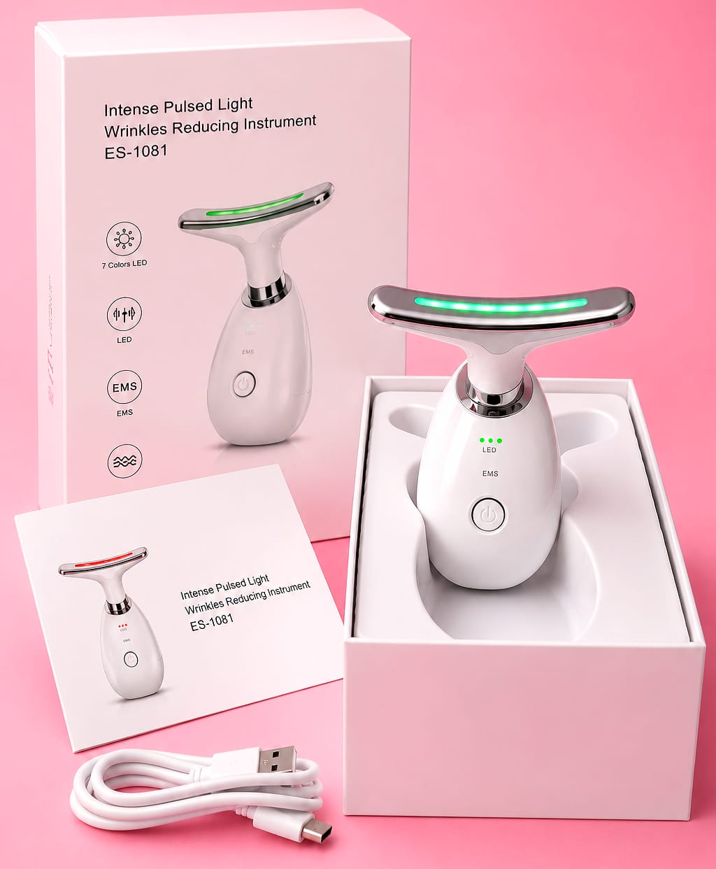 جهاز مساج وشد الرقبة والوجه الذكي ومقاومة التجاعيد (Intense Pulsed Light Instrument)