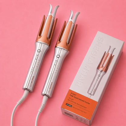 مكواة تجعيد الشعر الأوتوماتيكية الذكية SHEGLAM HAIR It-Curl One-Touch Instant Curle