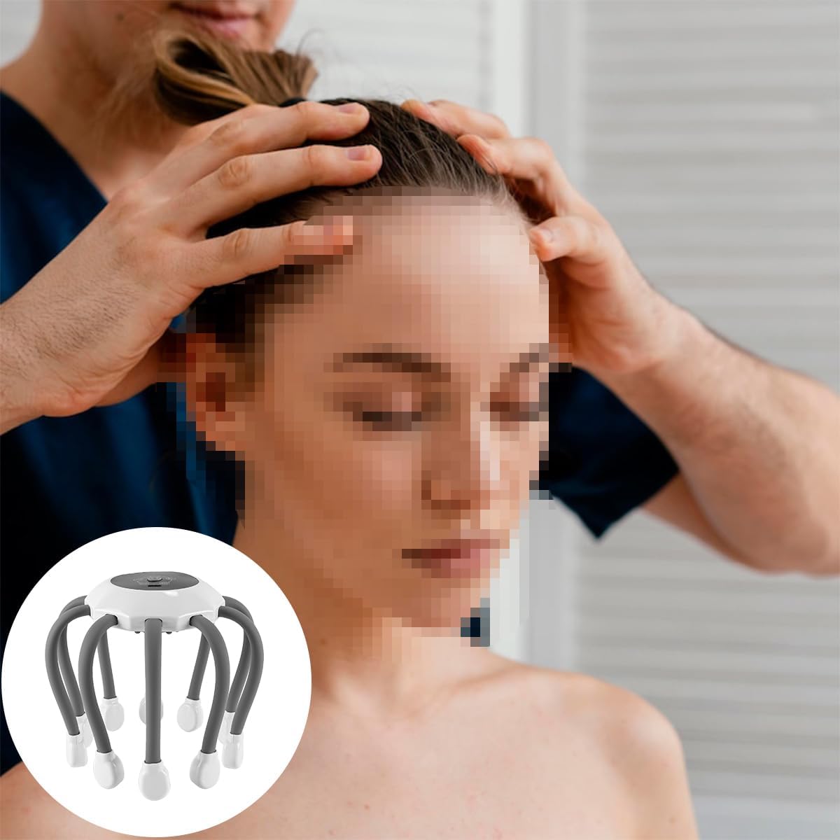 Octopus Head Massager – جهاز تدليك فروة الرأس الذكي بشكل أخطبوط