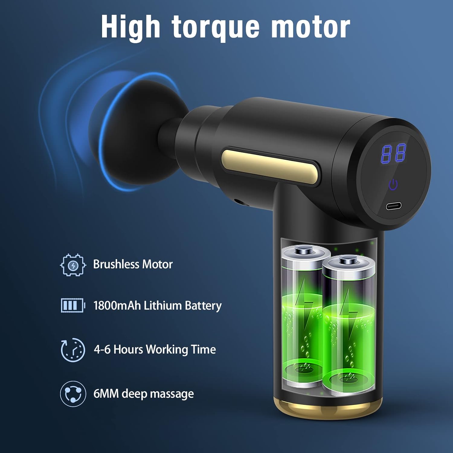 SKINOVA Massage Gun & Travel Sleep Kit – جهاز مساج احترافي + طقم نوم للسفر