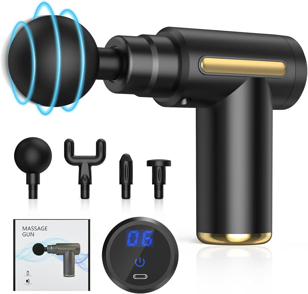 SKINOVA Massage Gun & Travel Sleep Kit – جهاز مساج احترافي + طقم نوم للسفر