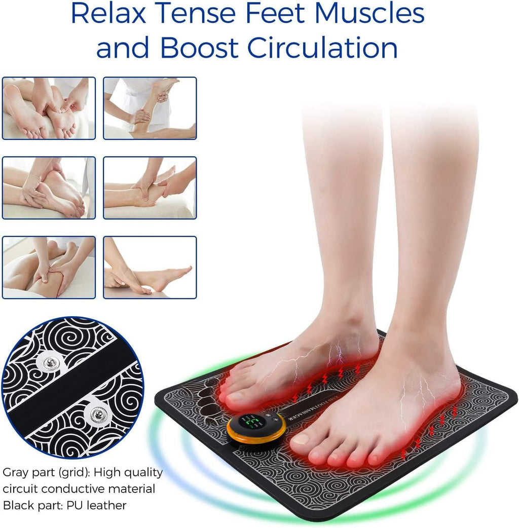 Pro Massage Gun & Foot Massager Mat – جهاز المساج الاحترافي + سجادة مساج القدم