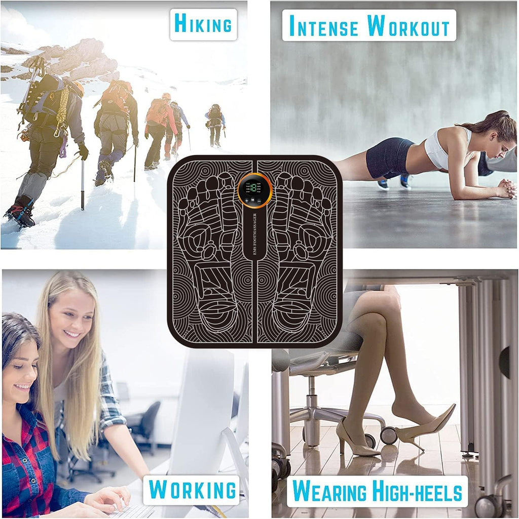 Pro Massage Gun & Foot Massager Mat – جهاز المساج الاحترافي + سجادة مساج القدم