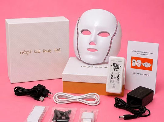 قناع الوجه الضوئي الذكي لعلاج عيوب البشرة (Colorful LED Beauty Mask)
