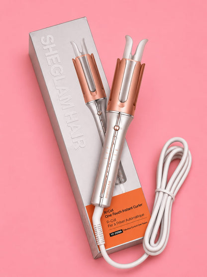 مكواة تجعيد الشعر الأوتوماتيكية الذكية SHEGLAM HAIR It-Curl One-Touch Instant Curle