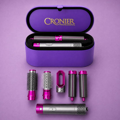 مجموعة تصفيف وتجفيف الشعر المتكاملة 5 في 1 من كرونير (CRONIER)