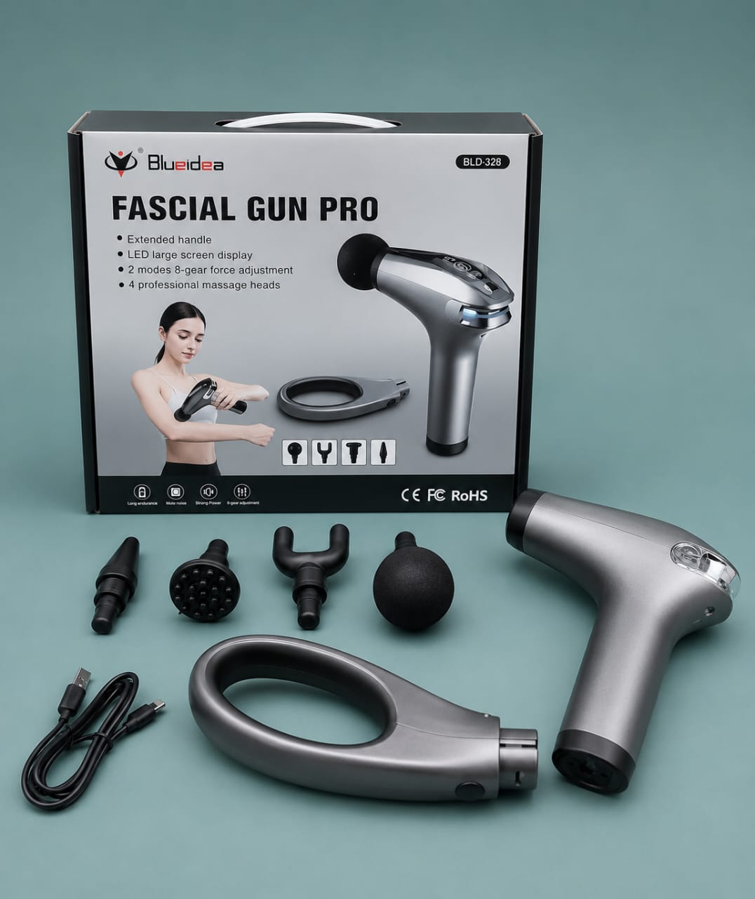 مسدس مساج وتدليك العضلات الاحترافي من سكينوفا (SKINOVA - FASCIAL GUN PRO)