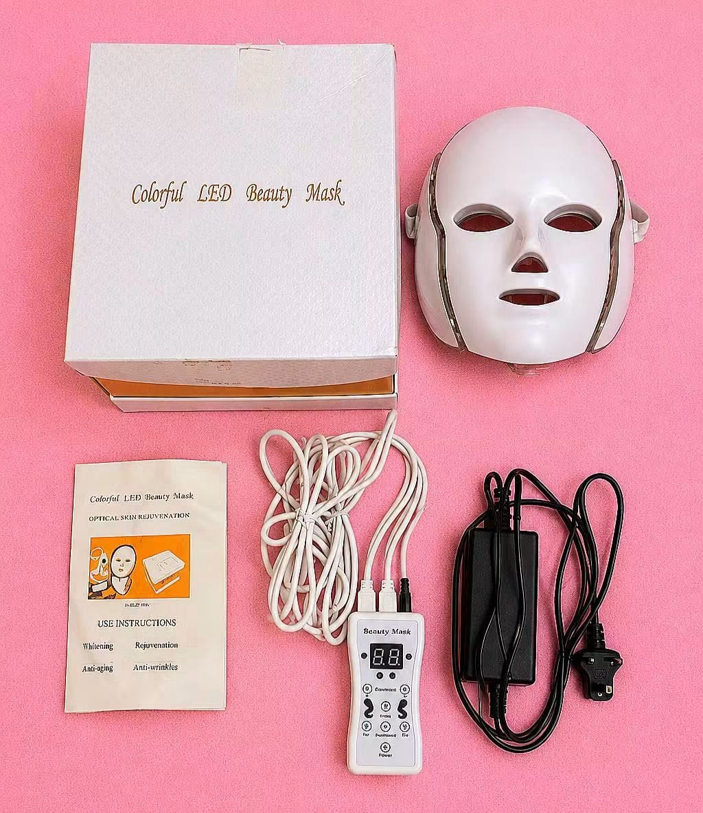 قناع الوجه الضوئي الذكي لعلاج عيوب البشرة (Colorful LED Beauty Mask)