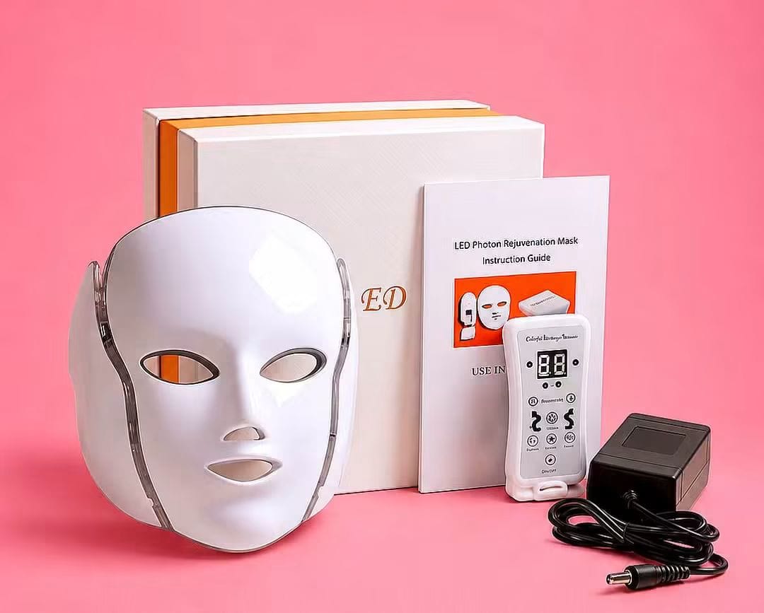 قناع الوجه الضوئي الذكي لعلاج عيوب البشرة (Colorful LED Beauty Mask)